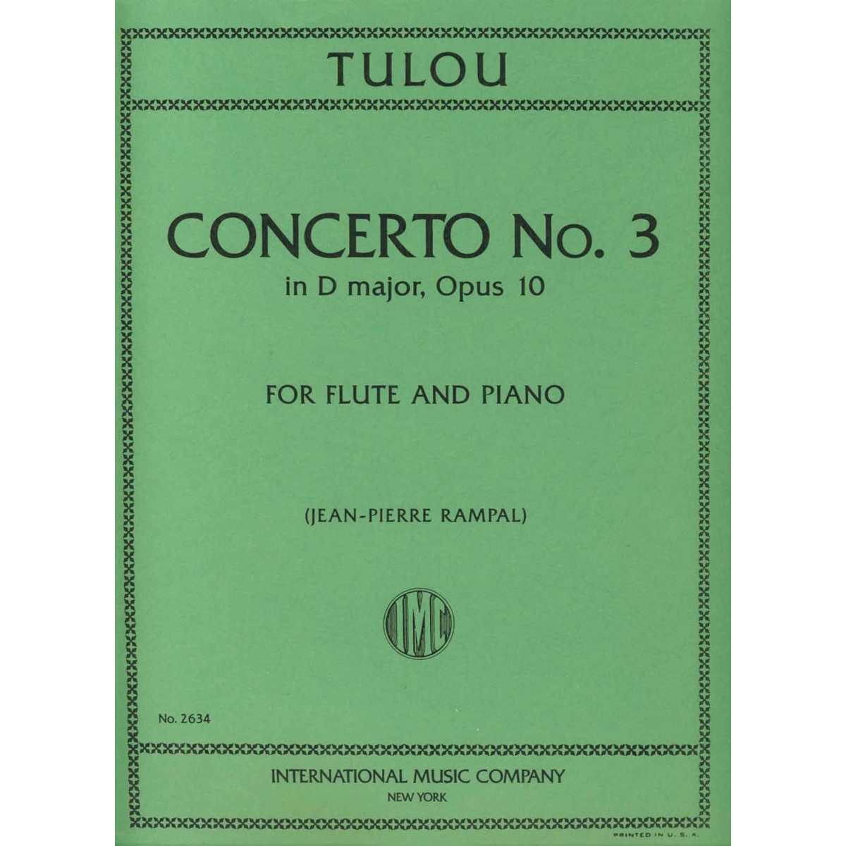 Jean-Louis Tulou : Concerto N° 3 en Ré Majeur Op. 10