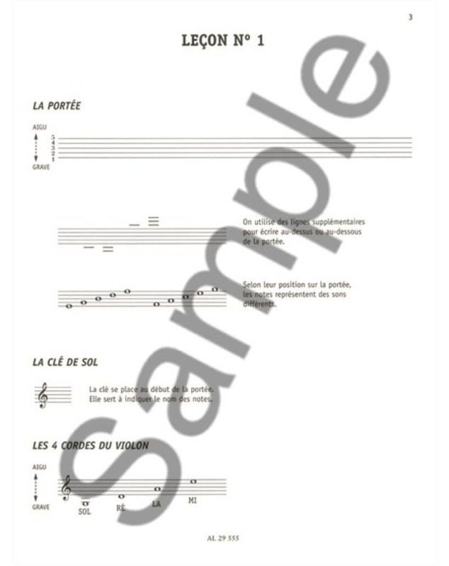 Le Solfège Des Violinistes débutant - Amélie Oliviero-Denaes - Alphonse Leduc