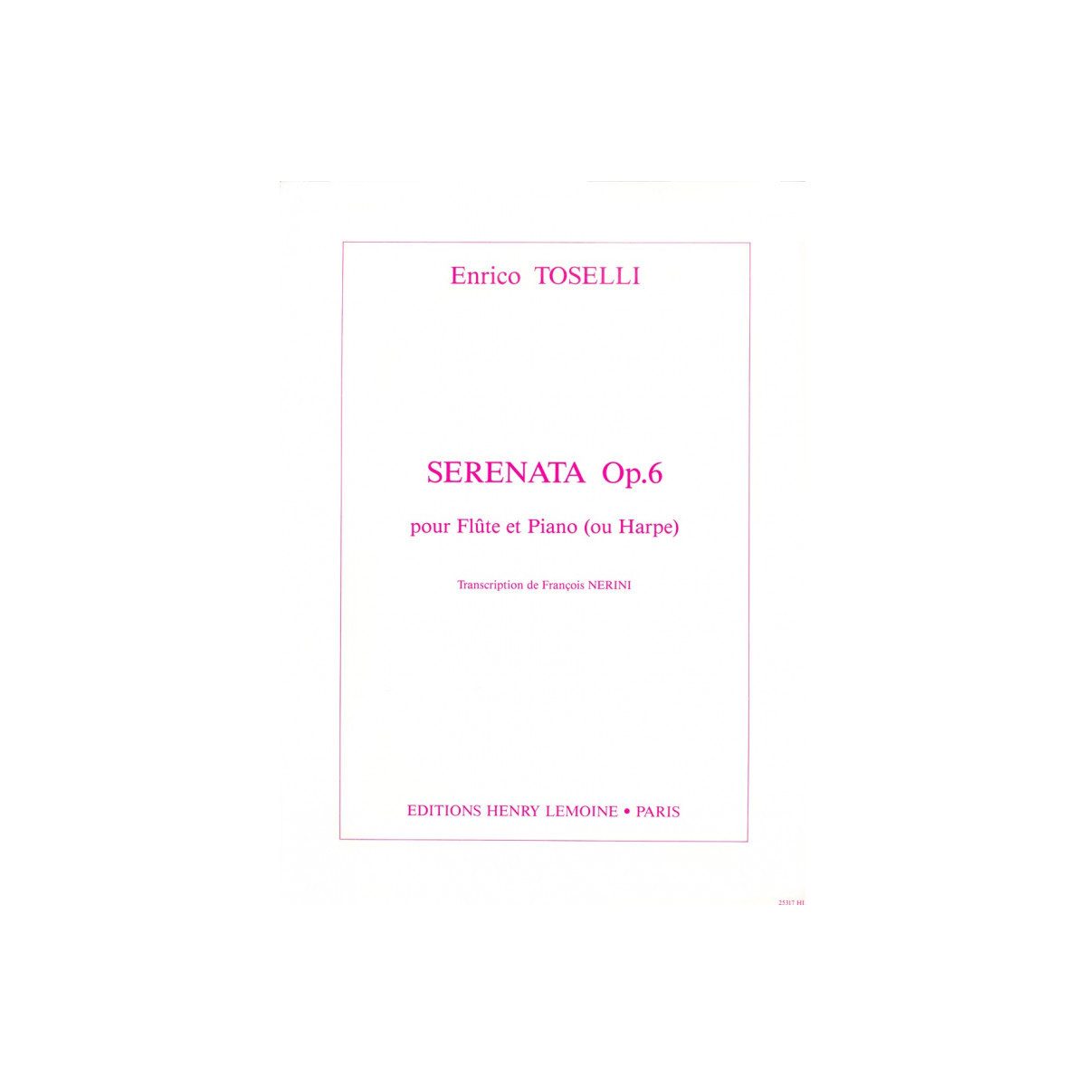 Enrico Toselli : Serenata Op.6