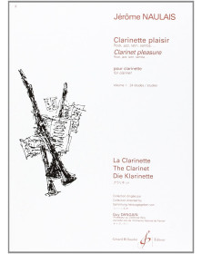 Clarinette Plaisir Vol. 1 - Jérôme Naulais - Editions Billaudot