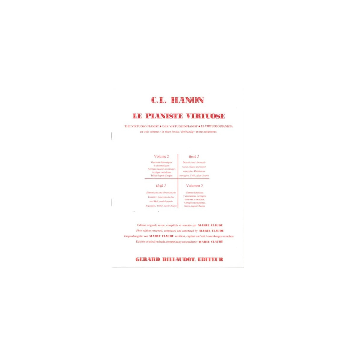 Claude Hanon : Le Pianiste Virtuose Vol. 2