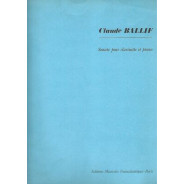 Claude Ballif : Sonate Op. 52 Pour Clarinette et Piano