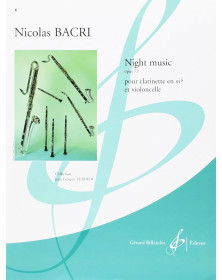 Nicolas Bacri : Night Music Opus 73