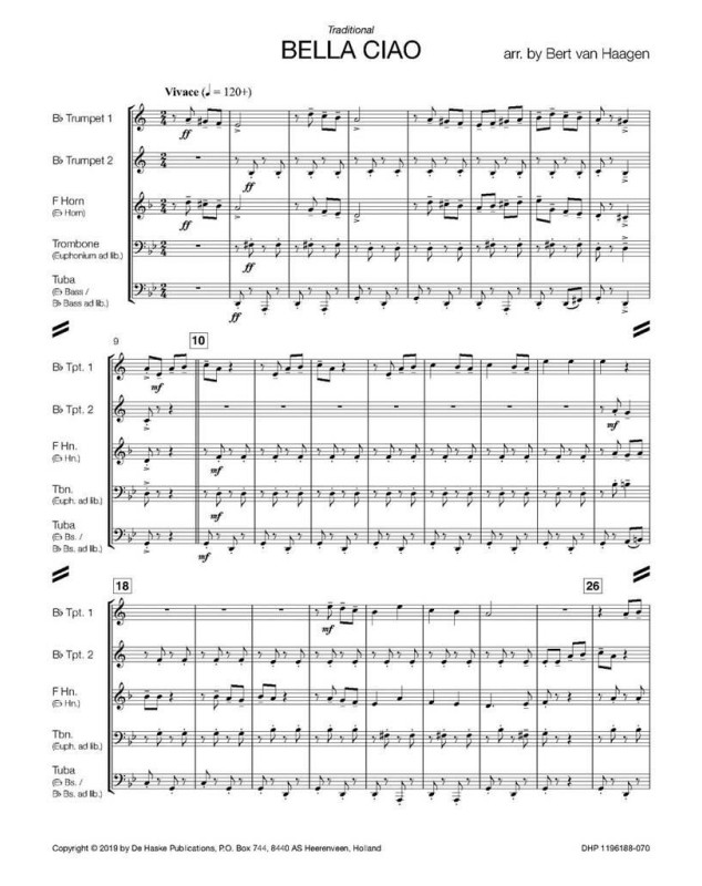 Bert van Haagen :  Bella Ciao