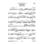Sonatine - Henry Dutilleux - Flute et Piano - Editions Alphonse Leduc