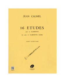 Jean Calmel : 16 Etudes - Clarinette - Editions Combre