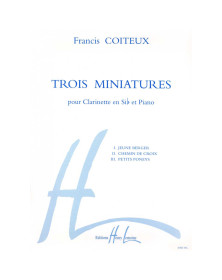 Francis Coiteux : Trois (3) Miniatures