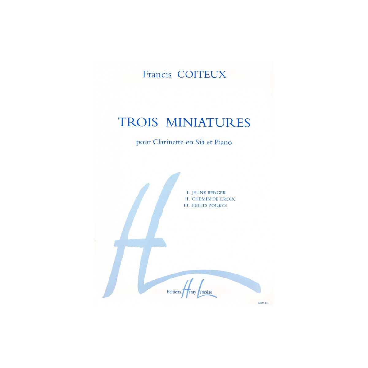 Francis Coiteux : Trois (3) Miniatures