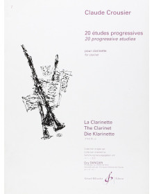 Claude Crousier : 20 Etudes Progressives