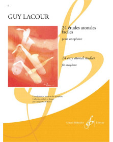 Guy Lacour : 24 Etudes Atonales Faciles Etudes - Saxophone