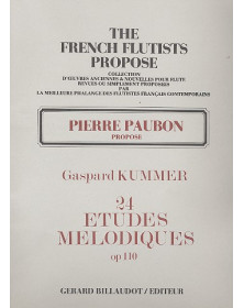 Gaspard Kummer : 24 Etudes Mélodiques