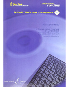 Patrice Sciortino : 24 Etudes sur la Tessiture Et La Technique