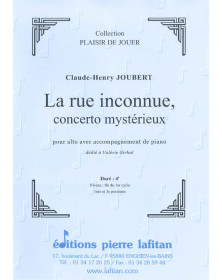 Claude-Henry Joubert : La Rue Inconnue, Concerto Mystérieux