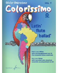 Olivier Ombredane - Colorissimo - Volume 1 - pour Flûte Traversière - éditions Billaudot