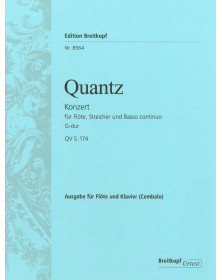 Quantz : Concerto pour Flûte en Sol majeur QV 5:174