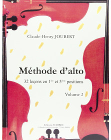 Méthode d'alto Vol.2 - Claude-Henry Joubert - Editions Combre