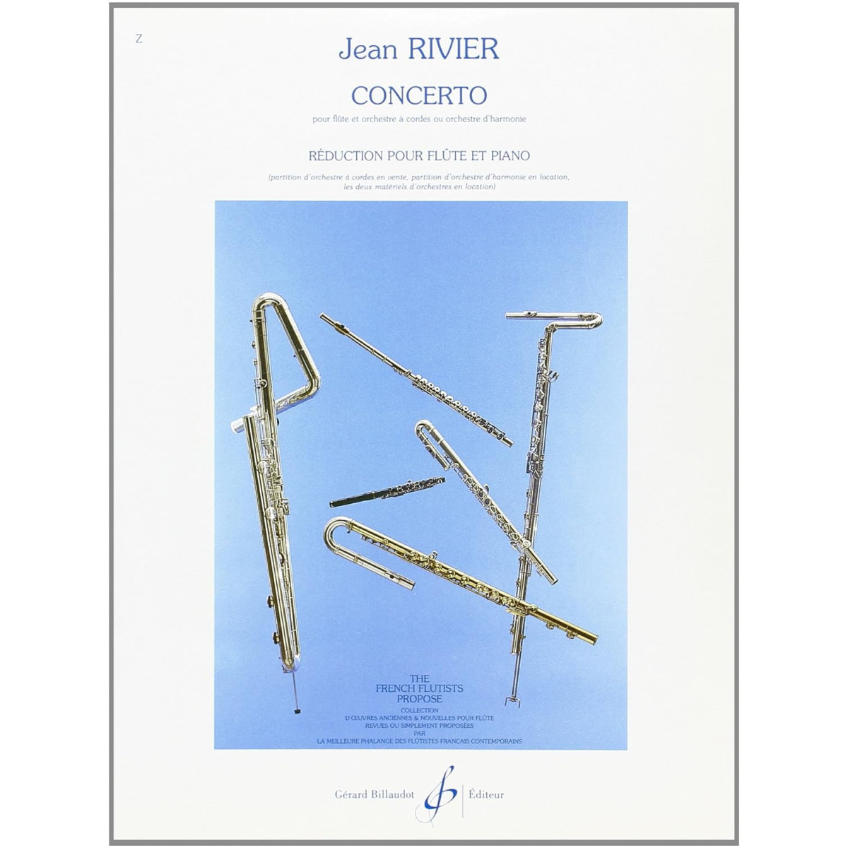 Jean Rivier : Concerto Pour Flûte