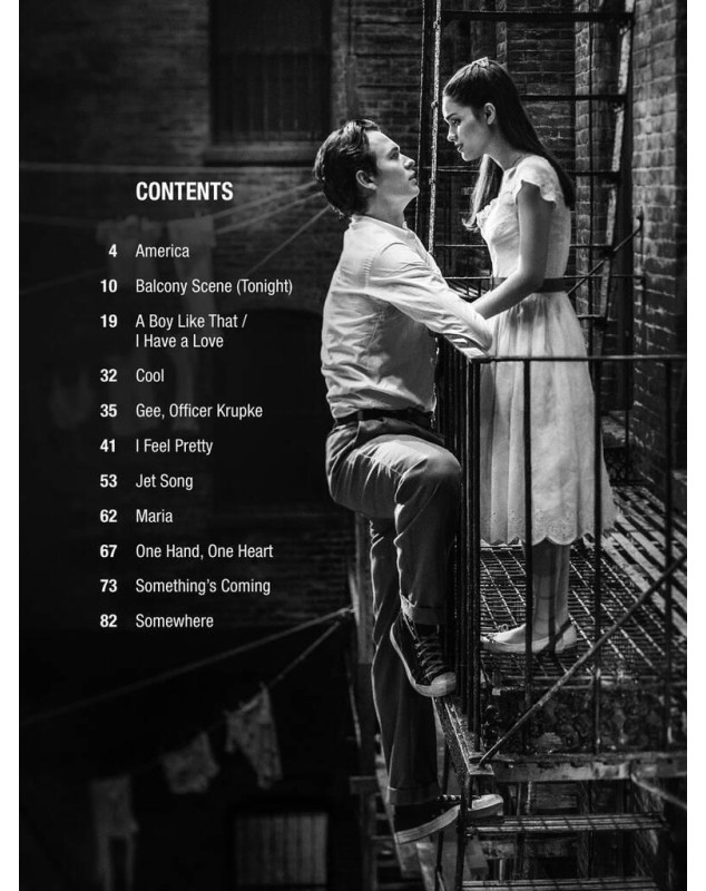 Leonard Bernstein : West Side Story - Vocals Selections Partitions pour Piano / Voix / Guitare
