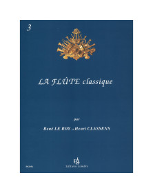 La Flûte classique Vol.3 - Le Roy Classens - Editions Combre