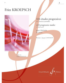 Fritz Kroepsch : 416 Etudes Progressives Vol. 1