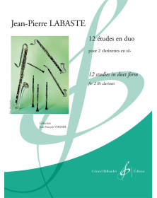 12 Etudes En Duo - Jean-Pierre Labaste - 2 Clarinettes - Billaudot