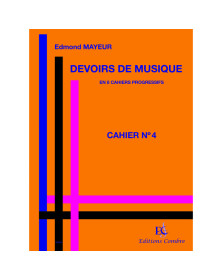 Edmond Mayeur : Devoirs de musique cahier 4