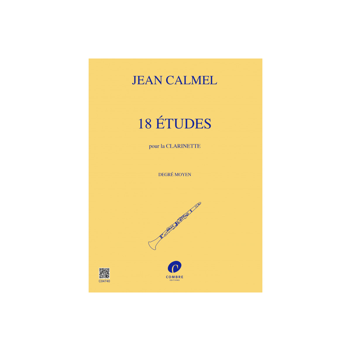 Jean Calmel :18 Etudes pour Clarinette