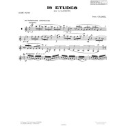Jean Calmel :18 Etudes pour Clarinette