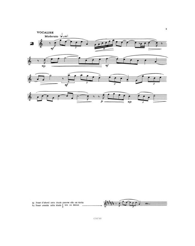 Jean Calmel :18 Etudes pour Clarinette