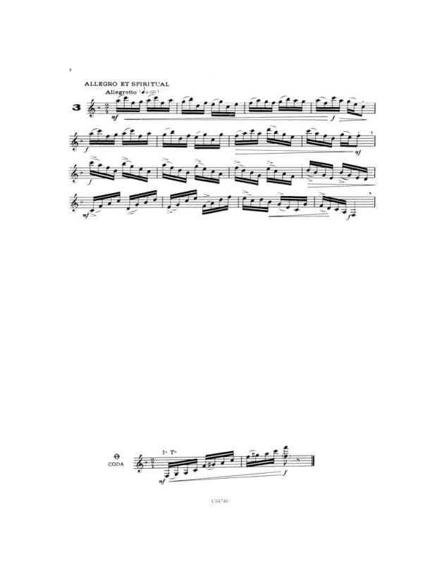 Jean Calmel :18 Etudes pour Clarinette