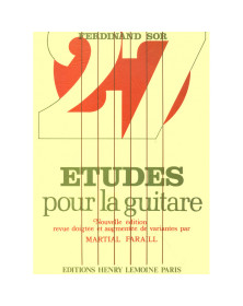 Fernando Sor : 27 Etudes pour la Guitare