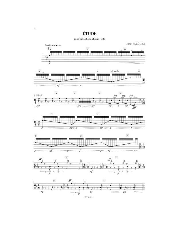Claude Delangle : Etudes pour saxophone Vol.2