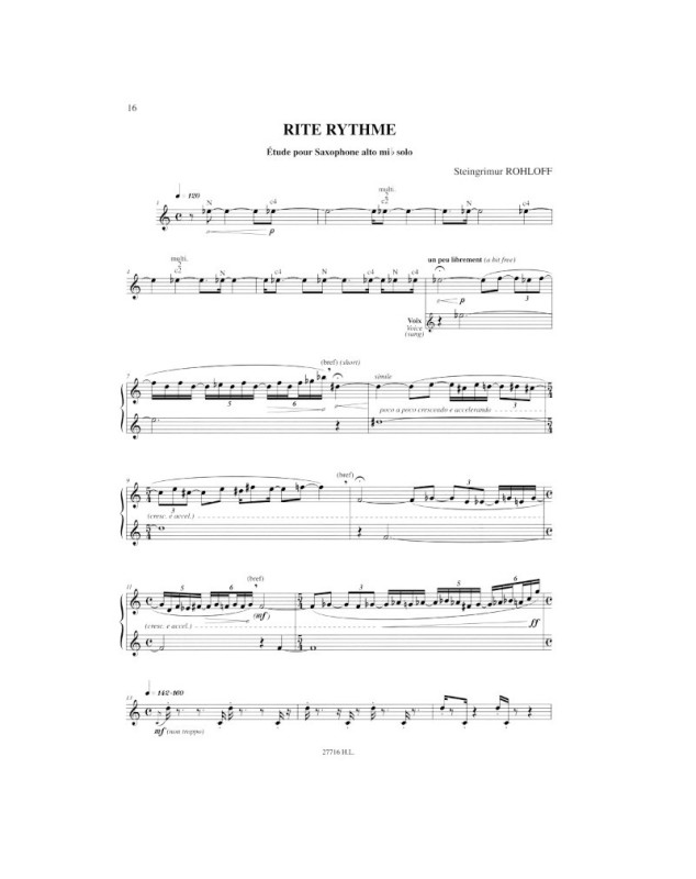 Claude Delangle : Etudes pour saxophone Vol.2