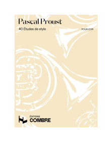 Pascal Proust : 40 Etudes de style (Cor)