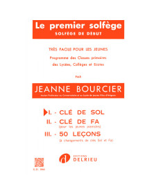 Jeanne Bourcier : Le Premier solfège Vol.1 - Clé de Sol