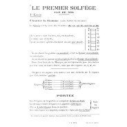 Jeanne Bourcier : Le Premier solfège Vol.1 - Clé de Sol