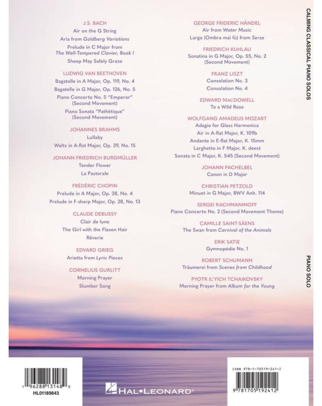 Calming Classical Piano Solos
