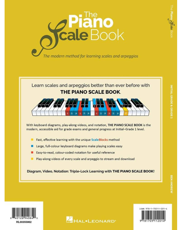 Ben Andrew : The Piano Scale Book - Initial and Grade 1