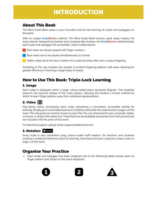 Ben Andrew : The Piano Scale Book - Initial and Grade 1