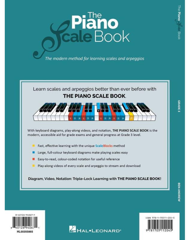 Ben Adrew : The Piano Scale book - Grade 3