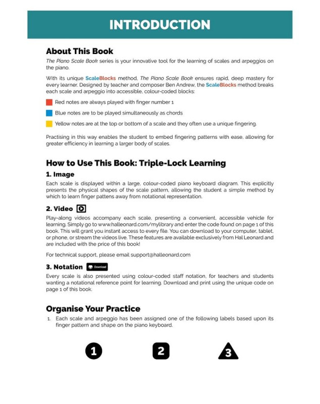 Ben Adrew : The Piano Scale book - Grade 3