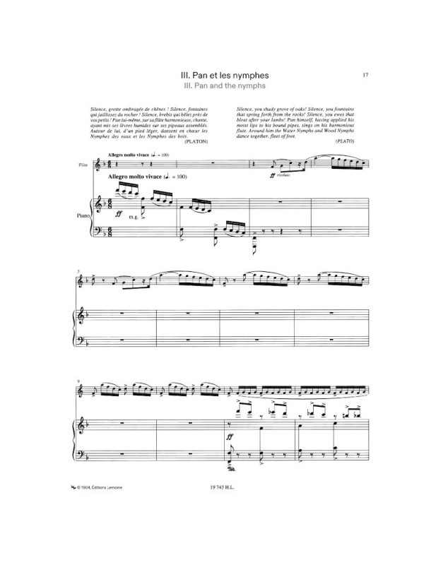 Jules Mouquet : Flute De Pan Op.15