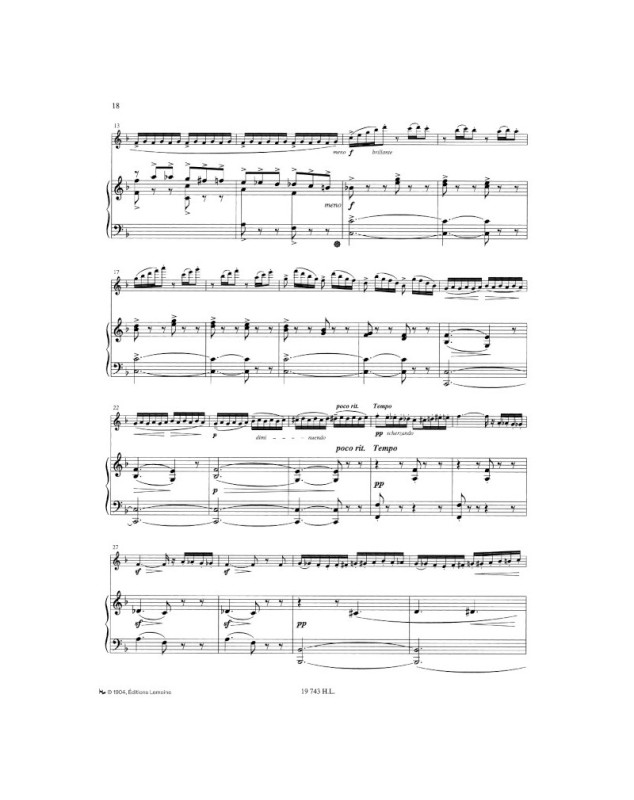 Jules Mouquet : Flute De Pan Op.15