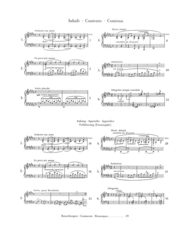 Franz Liszt : Consolations - Henle Verlag Urtext