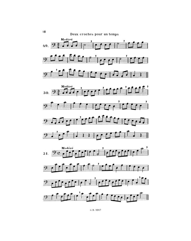 Jeanne Bourcier : Le Premier solfège Vol.2 - Clé de Fa