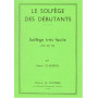 Solfège des débutants - clé de fa - Henri Classens - Editions Combre