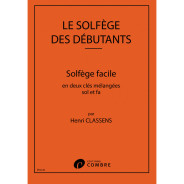 Solfège des débutants - clés de sol et fa - Henri Classens - Combre
