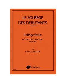 Solfège des débutants - clés de sol et fa - Henri Classens - Combre