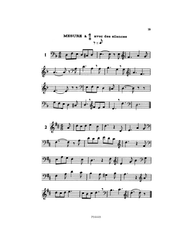Solfège des débutants - clés de sol et fa - Henri Classens - Combre