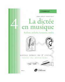 La dictée en musique Vol. 4 - Corrigés